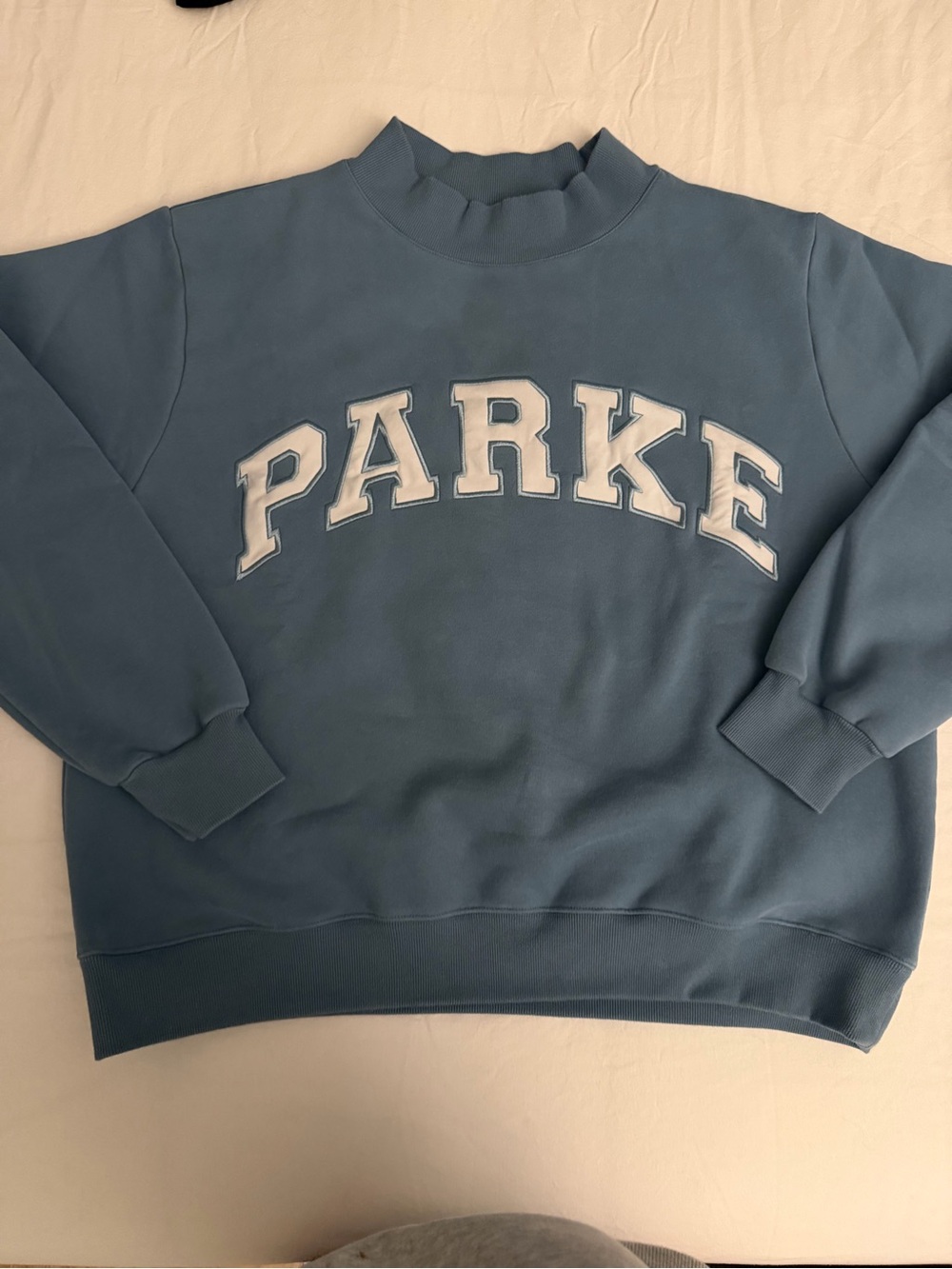 PARKE FLEECE MOCKNECK SWEATSHIRT GLACIER